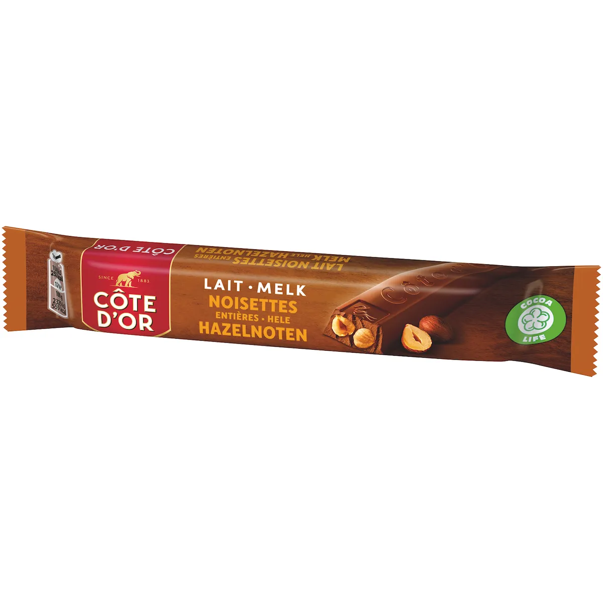 cote dor lait.melk noisettes hazelnoten
