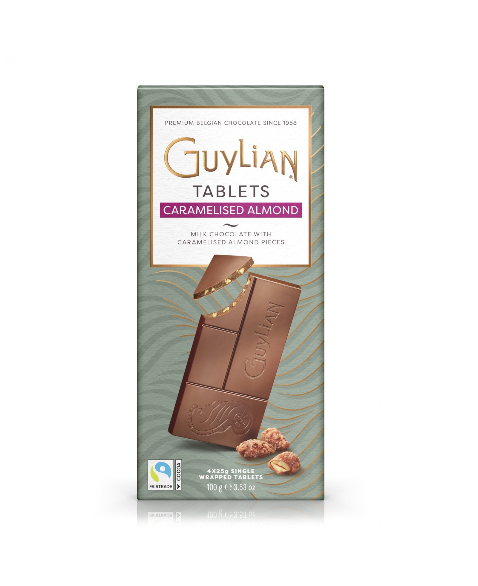 guylian tablets caramelised almond 