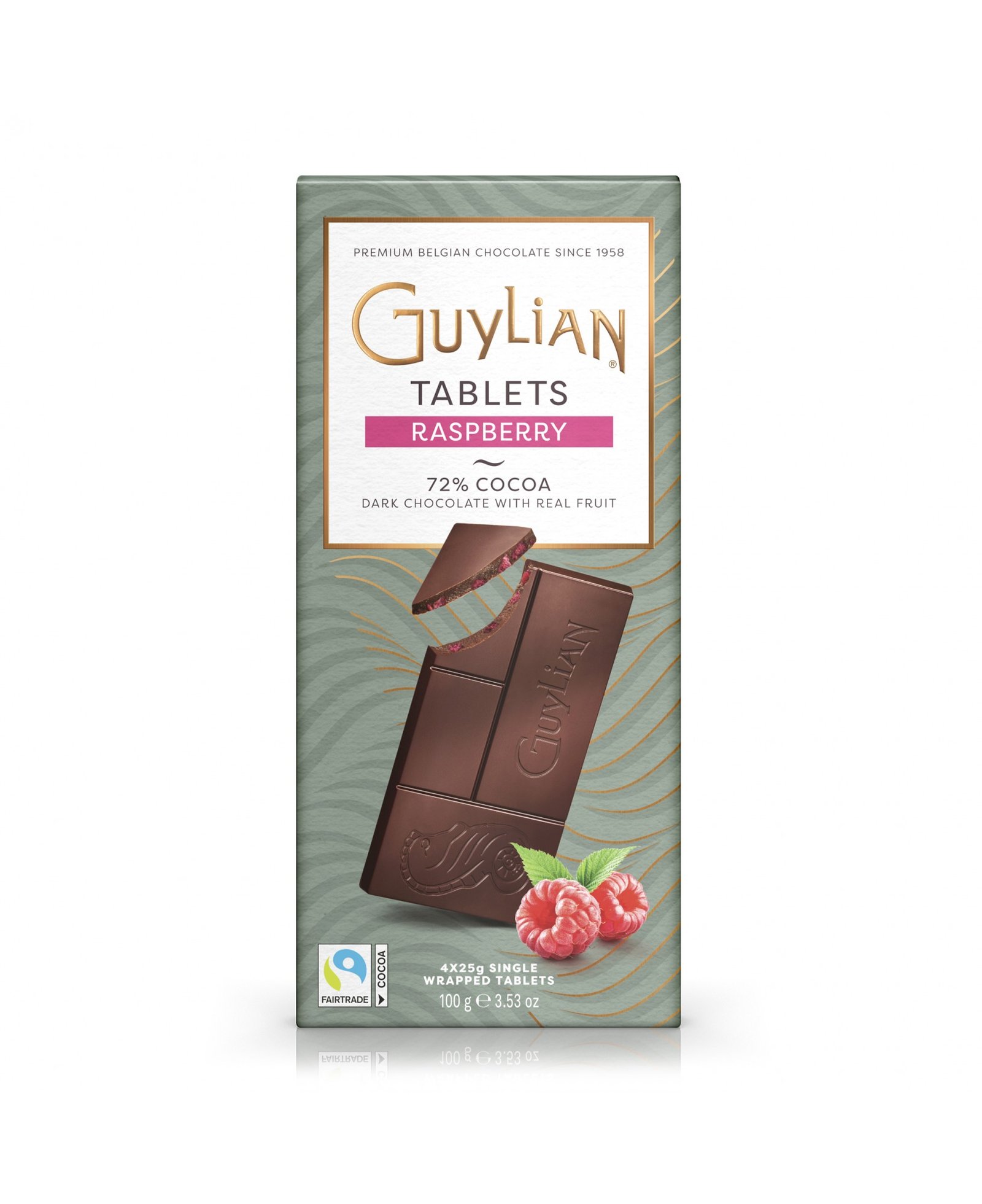 guylian tablets raspberry 