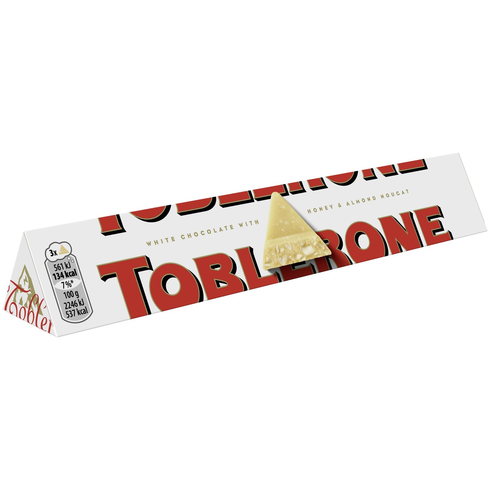 toblerone white and honey and almond nougat