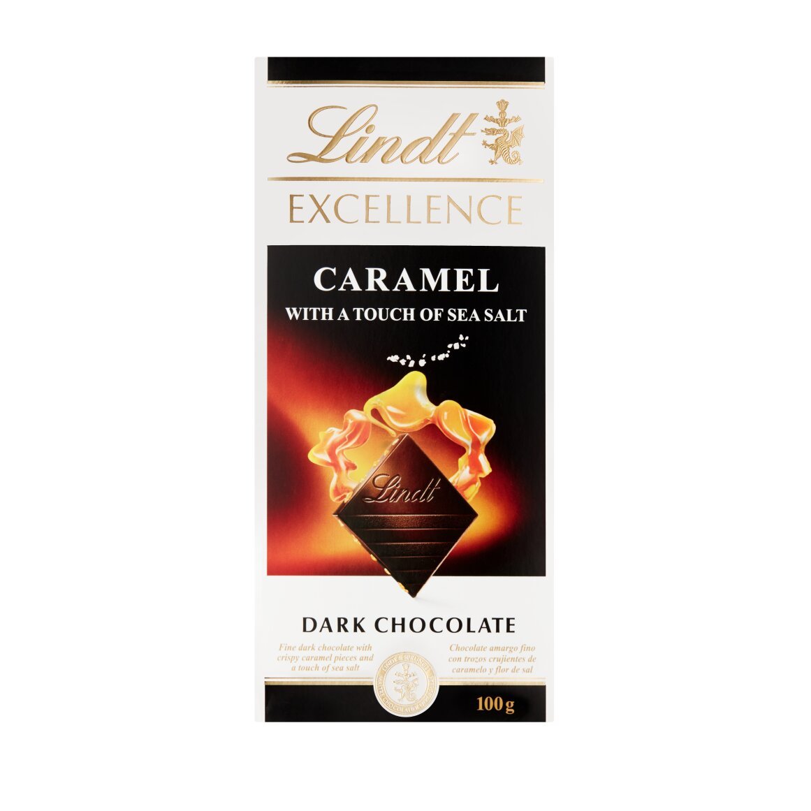 Lindt excellence caramel with a touch of sea salt 100g