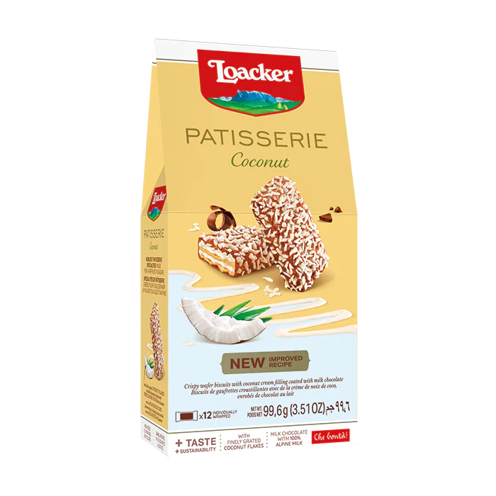 Loacker patisserie coconut 99.6g 