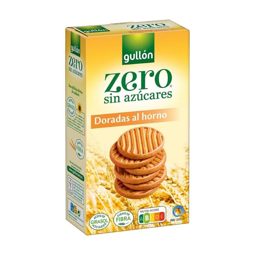 gullon zero sugar free shortbread biscuits 330g