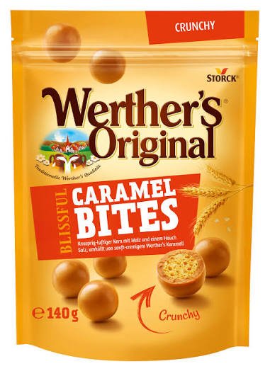 Storck Werther's Original Caramel Bites Crunchy 140g