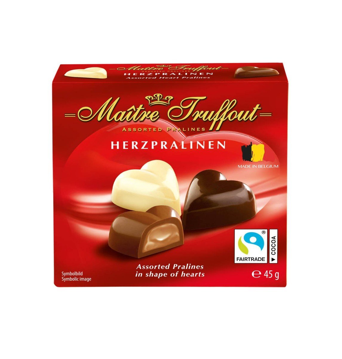 Maître Truffout herzpralinen 45g
