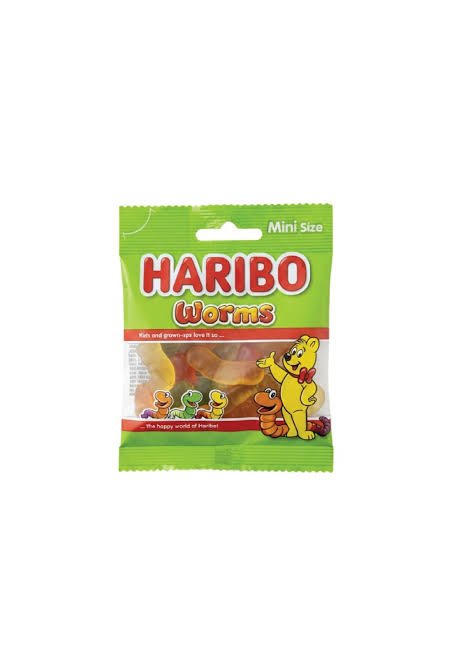 haribo worms 15g